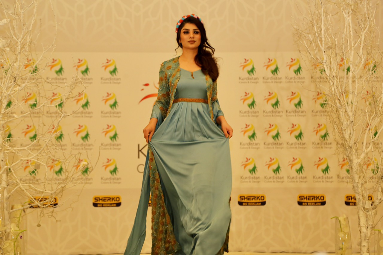 A Kurdish fashion design contest in the Kurdistan Region's Sulaimani, Feb. 1, 2019. (Photo: Kurdistan 24/Ibrahim Fatah)